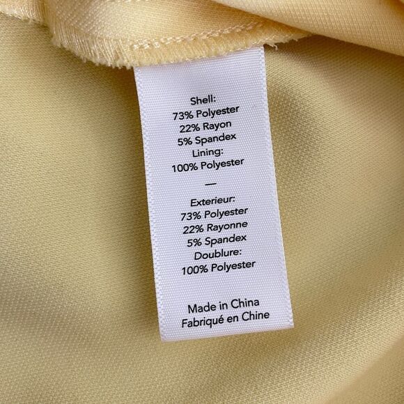 Likely Arcadia Bodycon Dress Yellow - Size: 8 - Picture 11 of 12